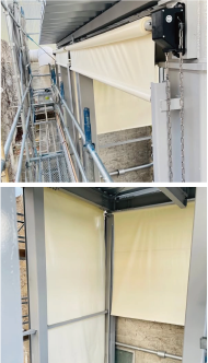 工事現場用の雨除けシート